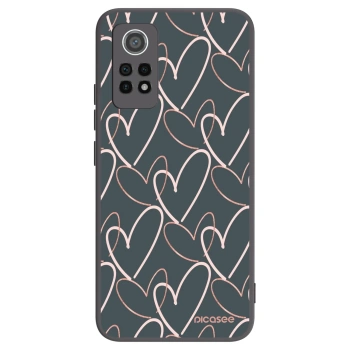 Picasee silikonowe czarne etui na Xiaomi Redmi Note 12 Pro 4G - Lots of love