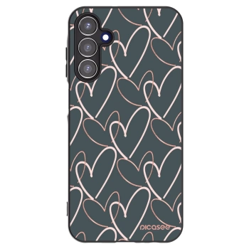 Picasee silikonowe czarne etui na Samsung Galaxy A15 A155F 4G - Lots of love