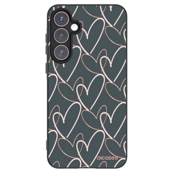 Picasee silikonowe czarne etui na Samsung Galaxy A55 5G A556B - Lots of love