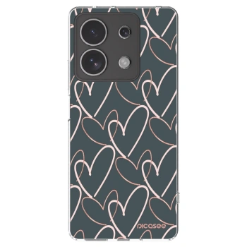 Picasee silikonowe przeźroczyste etui na Xiaomi Redmi Note 13 4G - Lots of love