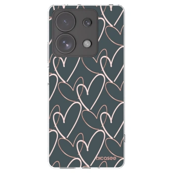 Picasee silikonowe przeźroczyste etui na Xiaomi Redmi Note 13 Pro 4G - Lots of love