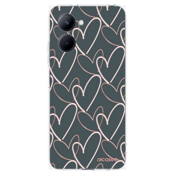 Picasee silikonowe przeźroczyste etui na Realme C33 (2023) - Lots of love