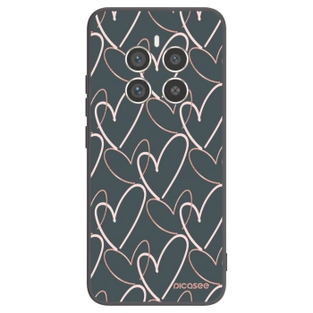 Picasee silikonowe czarne etui na Realme 12 Pro 5G - Lots of love