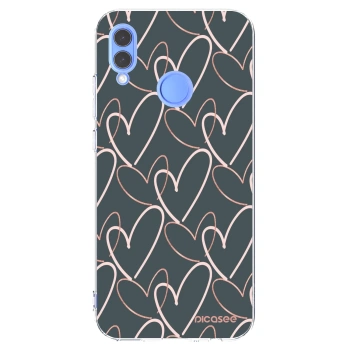Picasee silikonowe przeźroczyste etui na Honor 10 Lite - Lots of love