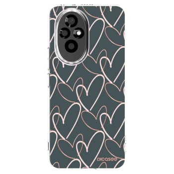 Picasee silikonowe przeźroczyste etui na Honor 200 5G - Lots of love