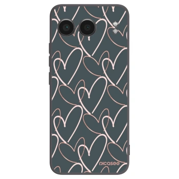 Picasee silikonowe czarne etui na OnePlus Nord 4 - Lots of love