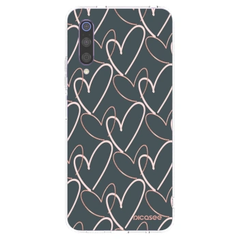 Picasee silikonowe przeźroczyste etui na Xiaomi Mi 9 - Lots of love