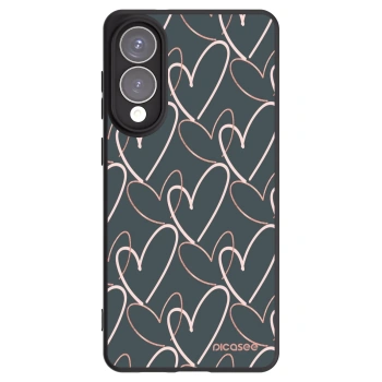 Picasee silikonowe czarne etui na Samsung Galaxy S25 Edge 5G - Lots of love