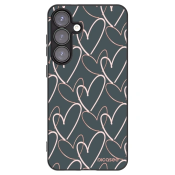 Picasee silikonowe czarne etui na Samsung Galaxy S25+ 5G - Lots of love