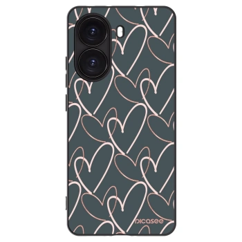 Picasee silikonowe czarne etui na Xiaomi Poco X7 Pro 5G - Lots of love