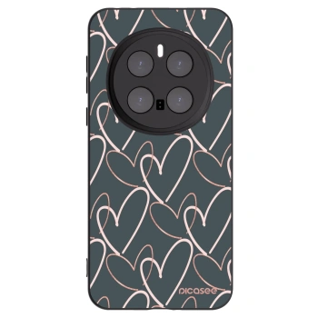 Picasee silikonowe czarne etui na Honor Magic7 Pro 5G - Lots of love