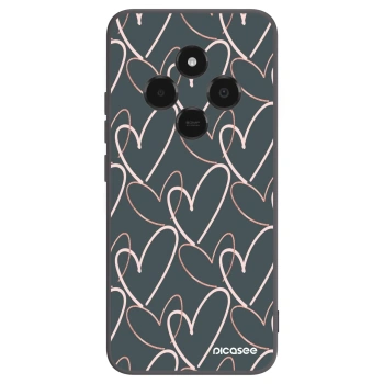 Picasee silikonowe czarne etui na Xiaomi Poco C75 - Lots of love