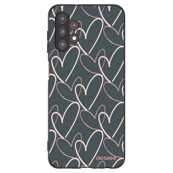 Picasee silikonowe czarne etui na Samsung Galaxy A13 5G - Lots of love