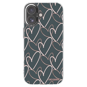 Picasee silikonowe przeźroczyste etui na Apple iPhone 17 - Lots of love