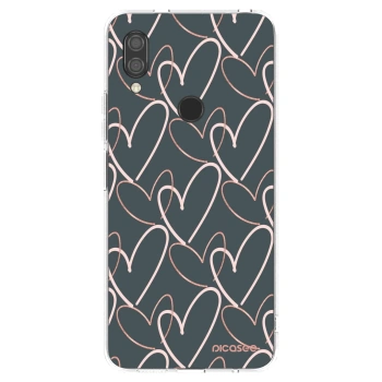 Picasee silikonowe przeźroczyste etui na Xiaomi Redmi 7 - Lots of love