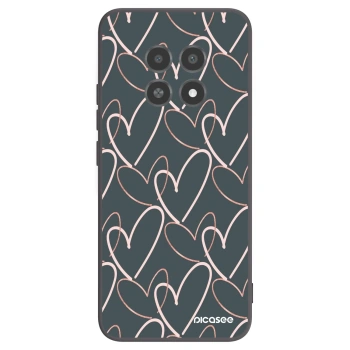 Picasee silikonowe czarne etui na Realme 12X - Lots of love