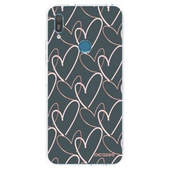 Picasee silikonowe przeźroczyste etui na Huawei Y6 2019 - Lots of love