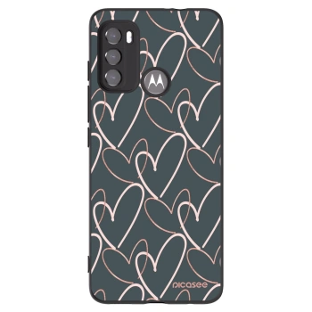 Picasee silikonowe czarne etui na Motorola Edge 60 5G - Lots of love