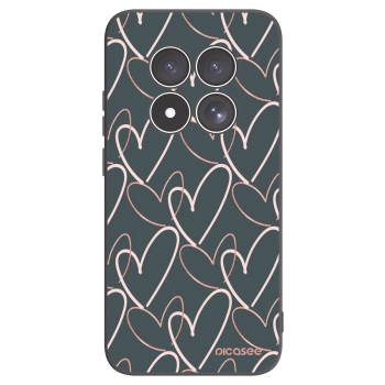 Picasee silikonowe czarne etui na Xiaomi Redmi Note 15 Pro 4G - Lots of love