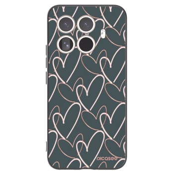 Picasee silikonowe czarne etui na Xiaomi 15T Pro - Lots of love