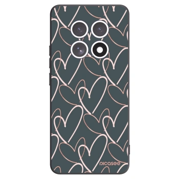 Picasee silikonowe czarne etui na Xiaomi Redmi Note 15 4G - Lots of love