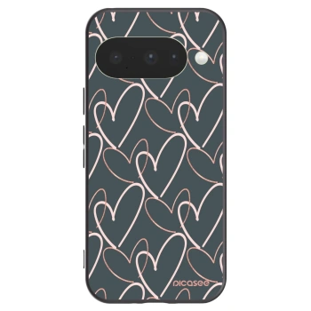 Picasee silikonowe czarne etui na Google Pixel 10 - Lots of love