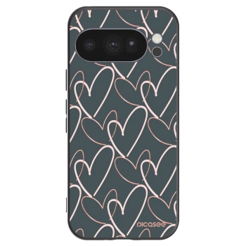 Picasee silikonowe czarne etui na Google Pixel 10 Pro - Lots of love