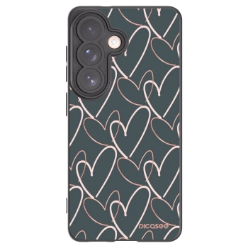 Picasee silikonowe czarne etui na Samsung Galaxy S26 - Lots of love