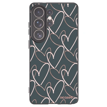 Picasee silikonowe czarne etui na Samsung Galaxy S26 Ultra - Lots of love