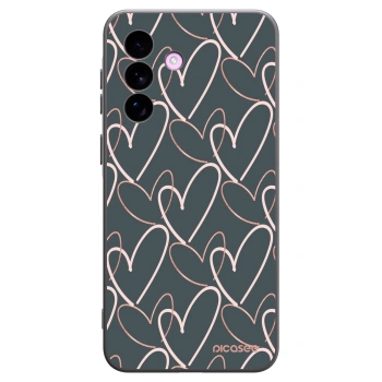 Picasee silikonowe czarne etui na Samsung Galaxy A57 5G - Lots of love