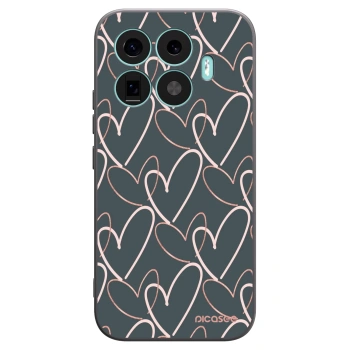 Picasee silikonowe czarne etui na Xiaomi 17T - Lots of love