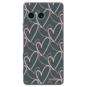 Picasee silikonowe czarne etui na Sony Xperia 10 VII - Lots of love