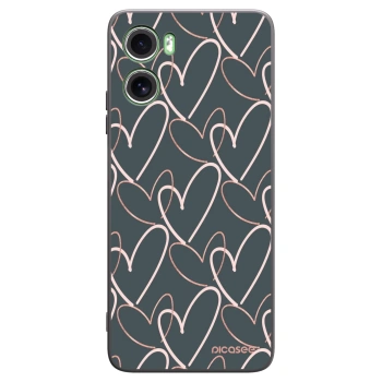 Picasee silikonowe czarne etui na Motorola Moto G06 - Lots of love