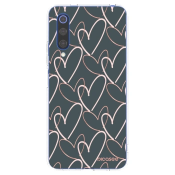 Picasee silikonowe przeźroczyste etui na Xiaomi Mi 9 SE - Lots of love