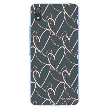 Picasee silikonowe przeźroczyste etui na Xiaomi Redmi 7A - Lots of love