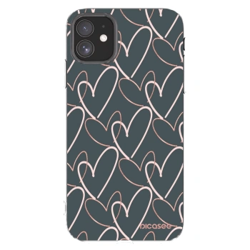 Picasee silikonowe przeźroczyste etui na Apple iPhone 11 - Lots of love