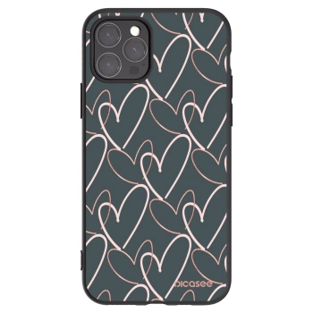 Picasee silikonowe czarne etui na Apple iPhone 11 Pro - Lots of love