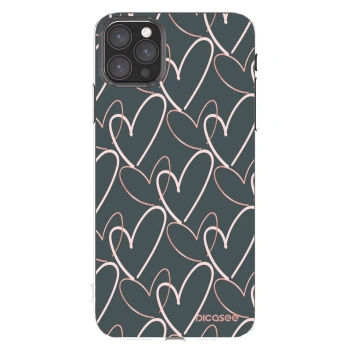 Picasee silikonowe przeźroczyste etui na Apple iPhone 11 Pro Max - Lots of love