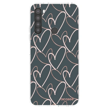 Picasee silikonowe przeźroczyste etui na Xiaomi Redmi Note 8 - Lots of love