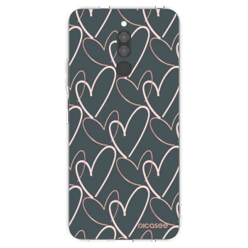 Picasee silikonowe przeźroczyste etui na Xiaomi Redmi 8 - Lots of love