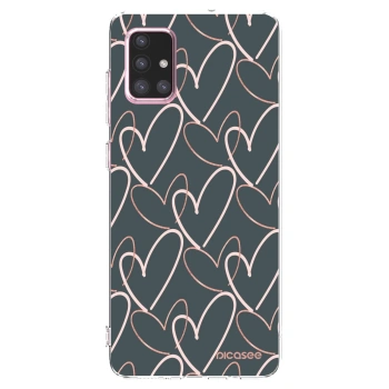 Picasee silikonowe przeźroczyste etui na Samsung Galaxy A71 A715F - Lots of love