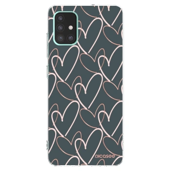 Picasee silikonowe przeźroczyste etui na Samsung Galaxy A51 A515F - Lots of love