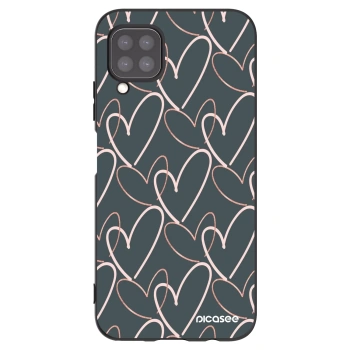 Picasee silikonowe czarne etui na Huawei P40 Lite - Lots of love