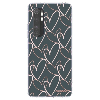 Picasee silikonowe przeźroczyste etui na Xiaomi Mi Note 10 Lite - Lots of love