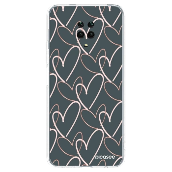 Picasee silikonowe przeźroczyste etui na Xiaomi Redmi Note 9S - Lots of love