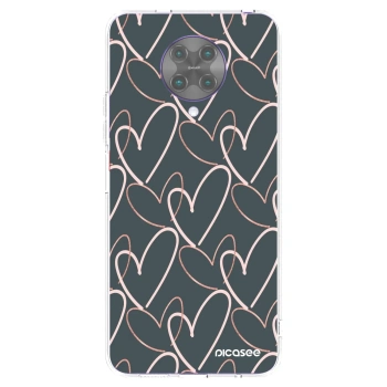 Picasee silikonowe przeźroczyste etui na Xiaomi Poco F2 Pro - Lots of love