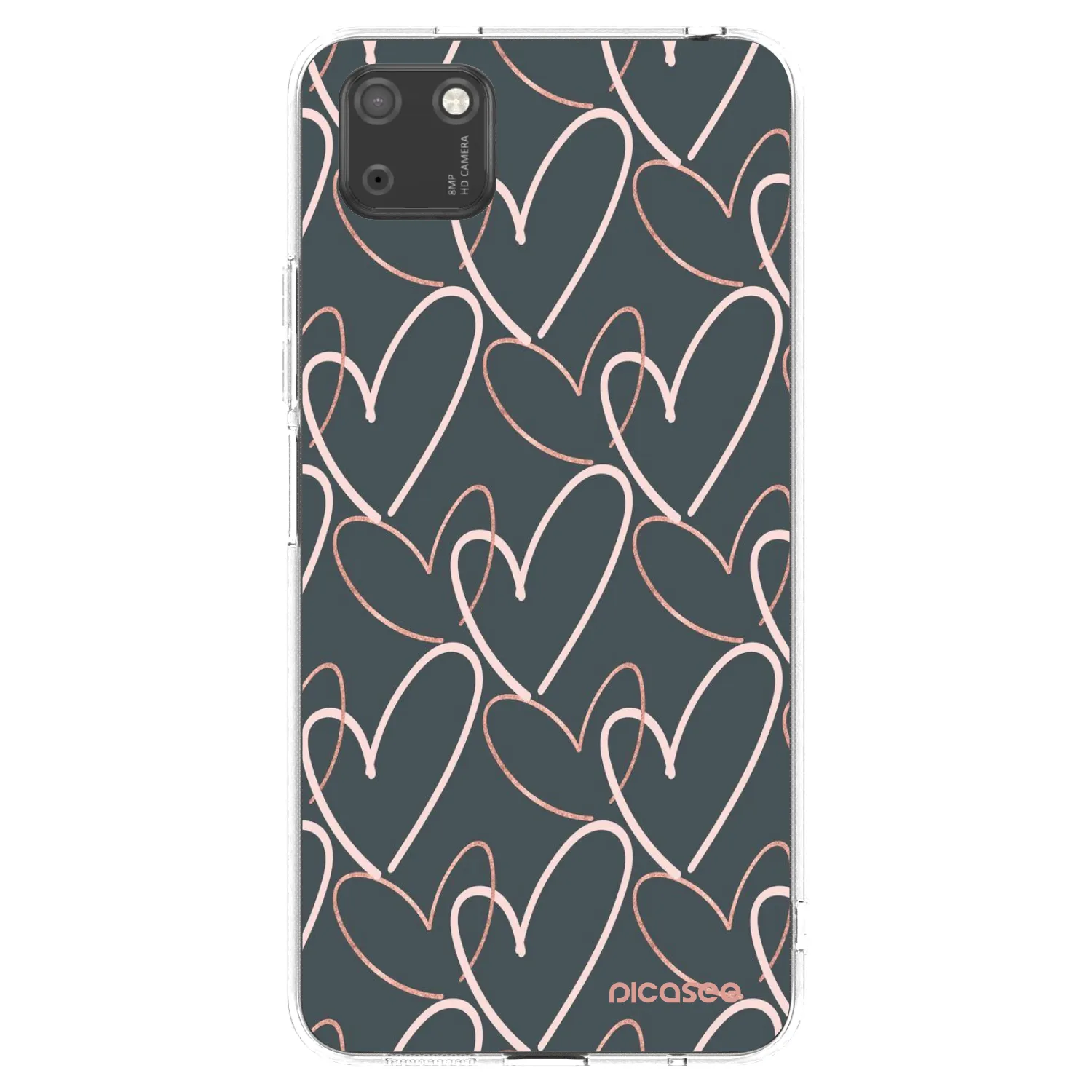 Picasee silikonowe przeźroczyste etui na Huawei Y5P - Lots of love