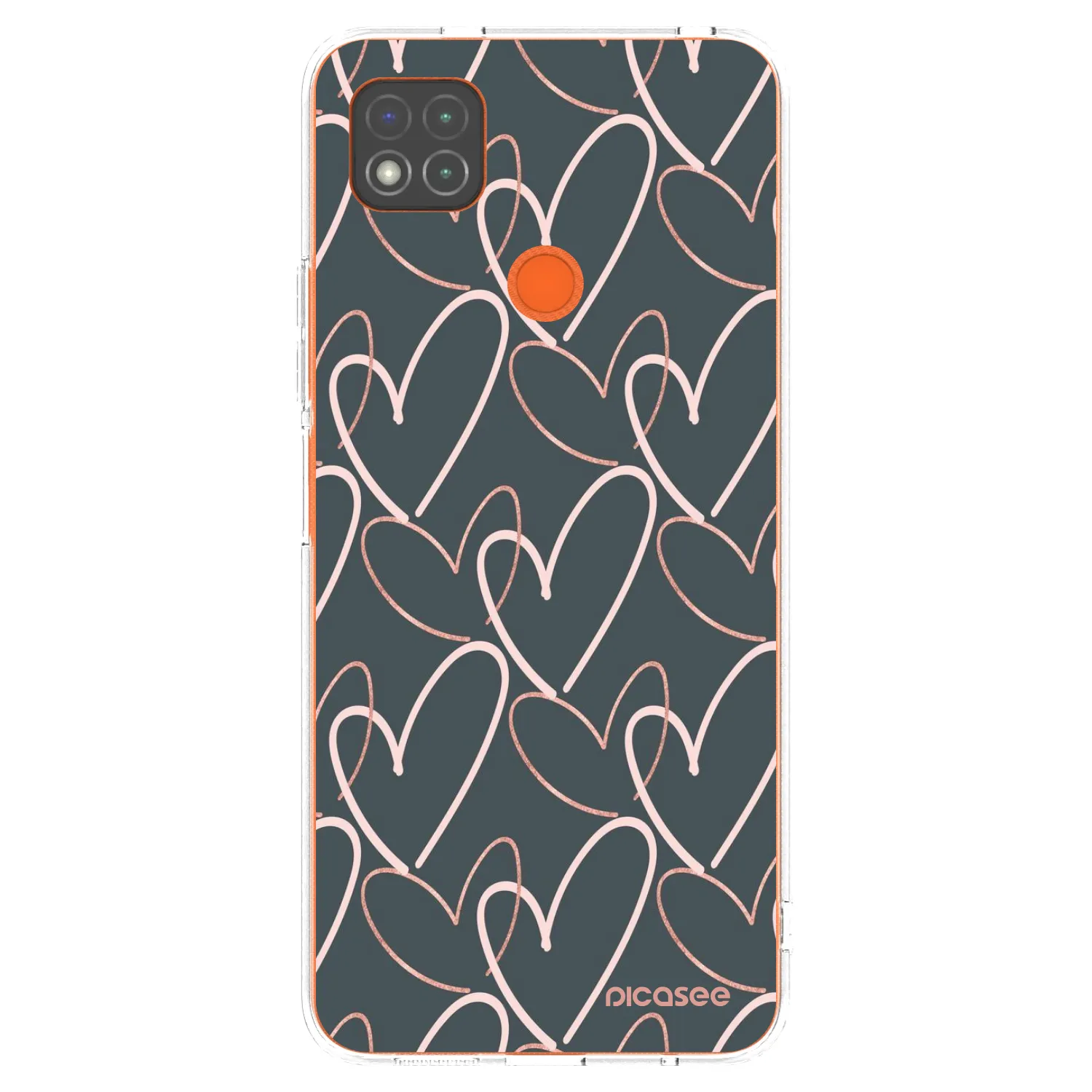 Picasee silikonowe przeźroczyste etui na Xiaomi Redmi 9C - Lots of love