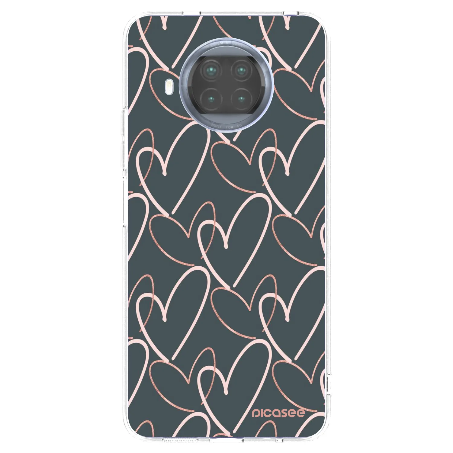 Picasee silikonowe przeźroczyste etui na Xiaomi Mi 10T Lite - Lots of love