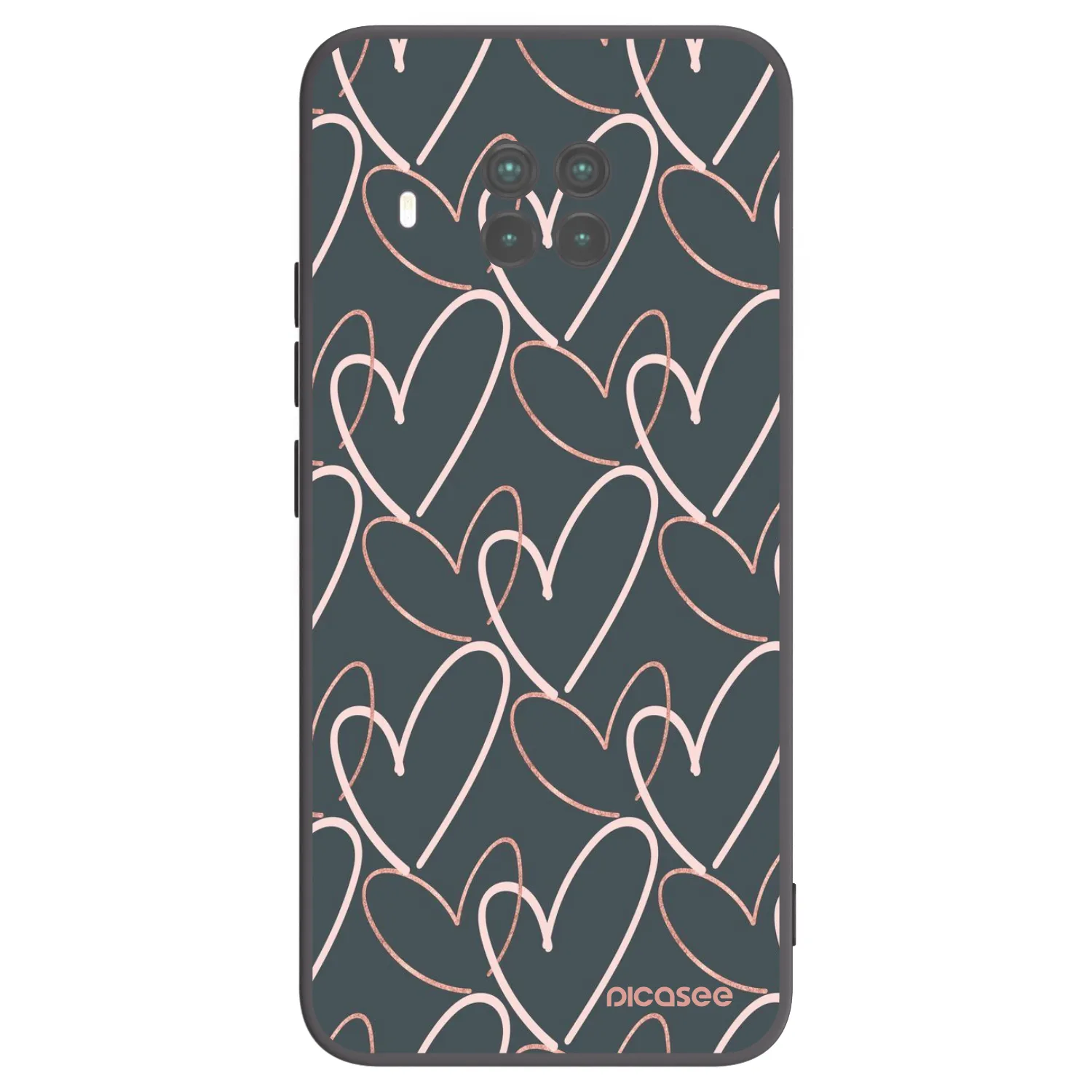 Picasee silikonowe czarne etui na Xiaomi Mi 10T Lite - Lots of love